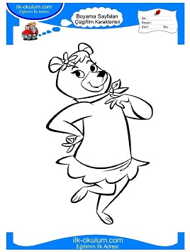 Çocuklar İçin Ayı Yogi Boyama Sayfaları 